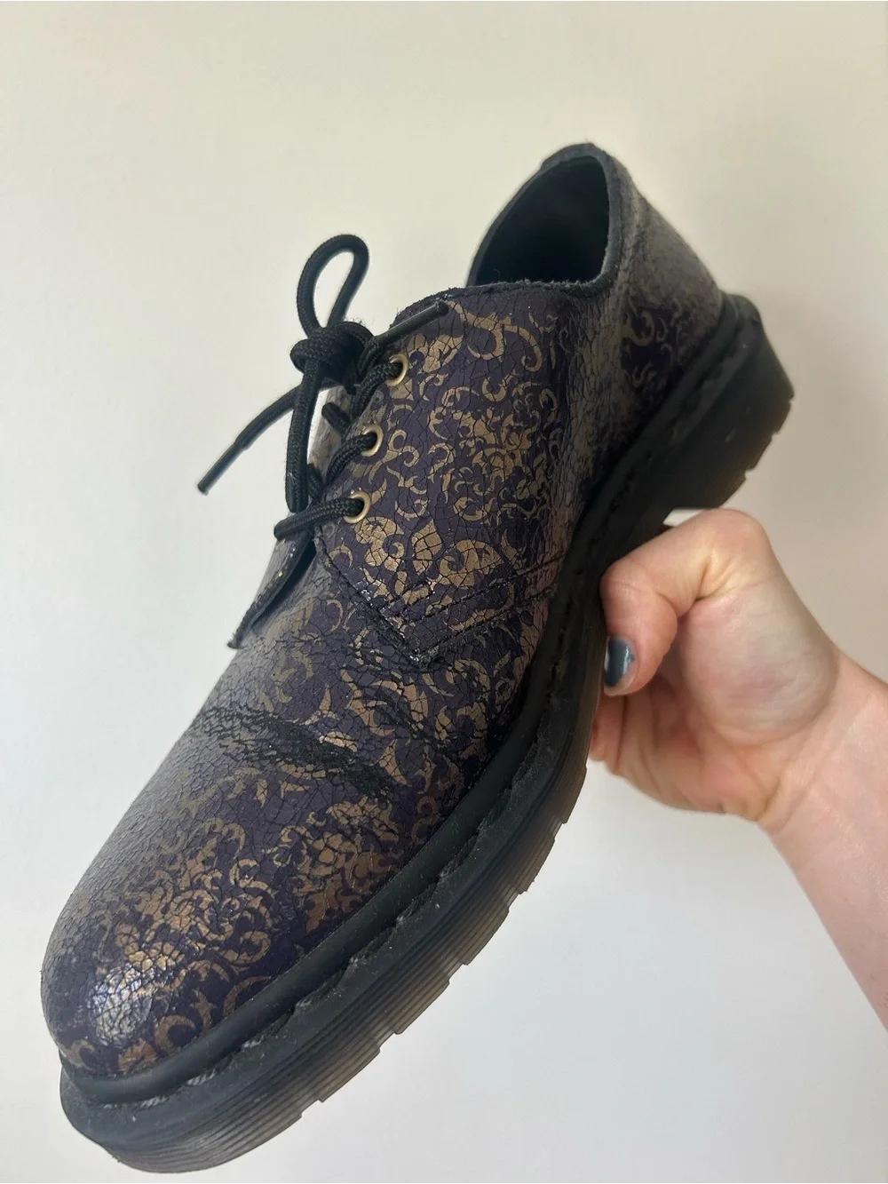 Dr. Marten Oxford Patterned Lace-Up Dress Shoe
